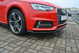 Maxton Design spoiler predného nárazníka AUDI A4 S-Line / S4 B9 pred FL Ver.1 - čierny lesklý