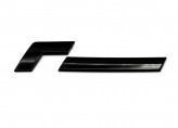 Racingline Performance samolepiace logo 10 cm - lesklá čierna 