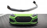 Maxton Design spoiler predného nárazníka AUDI RS5 B9 po FL Ver.1 - carbon look + krídielka