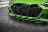 Maxton Design spoiler predného nárazníka AUDI RS5 B9 po FL Ver.1 - carbon look + krídielka