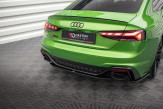 Maxton Design stredový spoiler zadného nárazníka AUDI RS5 B9 po FL - čierny lesklý