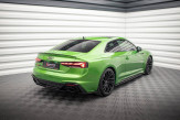 Maxton Design stredový spoiler zadného nárazníka AUDI RS5 B9 po FL - čierny lesklý