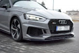 Maxton Design spoiler predného nárazníka AUDI RS5 B9 pred FL Ver.1 - čierny lesklý