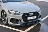 Maxton Design spoiler predného nárazníka AUDI RS5 B9 pred FL Ver.1 - čierny lesklý