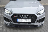 Maxton Design spoiler predného nárazníka AUDI RS5 B9 pred FL Ver.1 - čierny lesklý