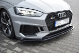 Maxton Design spoiler predného nárazníka AUDI RS5 B9 pred FL Ver.2 - čierny lesklý