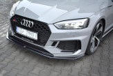 Maxton Design spoiler predného nárazníka AUDI RS5 B9 pred FL Ver.2 - čierny lesklý