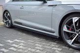 Maxton Design bočné prahové lišty AUDI RS5 B9 Coupe pred FL - čierny lesklý