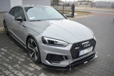 Maxton Design Racing spoiler predného nárazníka AUDI RS5 B9 pred FL Ver.1 - čierny lesklý