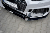 Maxton Design Racing spoiler predného nárazníka AUDI RS5 B9 pred FL Ver.1 - čierny lesklý