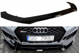 Maxton Design Racing spoiler predného nárazníka AUDI RS5 B9 pred FL Ver.1 - čierny lesklý