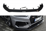 Maxton Design Racing spoiler predného nárazníka AUDI RS5 B9 pred FL Ver.2 - čierny lesklý