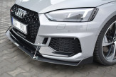 Maxton Design Racing spoiler predného nárazníka AUDI RS5 B9 pred FL Ver.2 - čierny lesklý