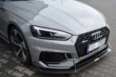 Maxton Design Racing spoiler predného nárazníka AUDI RS5 B9 pred FL Ver.2 - čierny lesklý