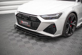 Maxton Design spoiler predného nárazníka AUDI RS6 / RS7 C8 Ver.1 - čierny lesklý