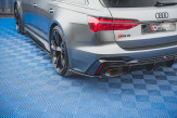 Maxton Design bočné spoilery zadného nárazníka AUDI RS6 / RS7 C8 Ver.2 - čierny lesklý