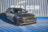 Maxton Design bočné prahové lišty AUDI RS6 / RS7 C8 Ver.1 - čierny lesklý