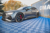 Maxton Design bočné prahové lišty AUDI RS6 / RS7 C8 Ver.2 - čierny lesklý