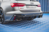 Maxton Design spoiler zadného nárazníka AUDI RS6 / RS7 C8 - čierny lesklý