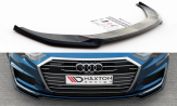 Maxton Design spoiler predného nárazníka AUDI A6 S-Line / S6 C8 Ver.1 - carbon look