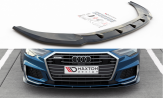 Maxton Design spoiler predného nárazníka AUDI A6 S-Line / S6 C8 Ver.2 - carbon look