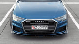 Maxton Design spoiler predného nárazníka AUDI A6 S-Line / S6 C8 Ver.2 - carbon look