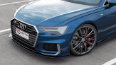 Maxton Design spoiler predného nárazníka AUDI A6 S-Line / S6 C8 Ver.2 - carbon look