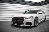 Maxton Design spoiler predného nárazníka AUDI A6 S-Line / S6 C8 Ver.3 - carbon look