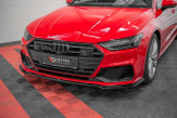 Maxton Design spoiler predného nárazníka AUDI A7 S-Line / S7 C8 Ver.1 - carbon look