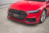 Maxton Design spoiler predného nárazníka AUDI A7 S-Line / S7 C8 Ver.2 - čierny lesklý