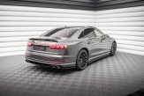 Maxton Design stredový spoiler zadného nárazníka AUDI S8 D5 pred FL - čierny lesklý