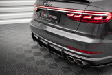 Maxton Design difúzor zadného nárazníka Street Pro AUDI S8 D5 - čierno červený 