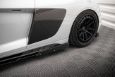 Maxton Design bočné prahové lišty Audi R8 V10 po FL (2018-) Ver.2 - carbon look + krídielka