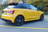 Maxton Design bočné prahové lišty AUDI S1 8X - čierny lesklý