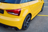 Maxton Design bočné prahové lišty AUDI S1 8X - čierny lesklý