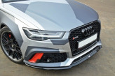 Maxton Design spoiler predného nárazníka AUDI RS6 C7 Ver.2 - carbon look