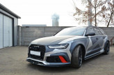 Maxton Design spoiler predného nárazníka AUDI RS6 C7 Ver.2 - carbon look