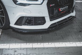 Maxton Design spoiler predného nárazníka AUDI RS6 C7 Ver.3 - čierny lesklý