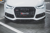 Maxton Design spoiler predného nárazníka AUDI RS6 C7 Ver.4 - čierny lesklý