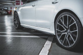 Maxton Design bočné prahové lišty AUDI RS6 C7 Ver.2 - čierny lesklý