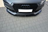 Maxton Design spoiler predného nárazníka AUDI RS7 C7 po FL Ver.1 - carbon look