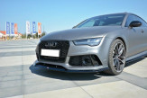 Maxton Design spoiler predného nárazníka AUDI RS7 C7 po FL Ver.2 - carbon look