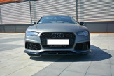 Maxton Design spoiler predného nárazníka AUDI RS7 C7 po FL Ver.2 - carbon look