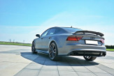 Maxton Design stredový spoiler zadného nárazníka AUDI RS7 C7 po FL - carbon look