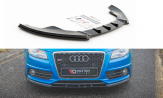 Maxton Design spoiler predného nárazníka AUDI A4 S-Line / S4 B8 pred FL - carbon look