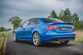 Maxton Design stredový spoiler zadného nárazníka AUDI A4 S-Line / S4 B8 Sedan pred FL - čierny lesklý