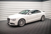 Maxton Design bočné prahové lišty AUDI A5 / A5 S-Line / S5 B8 Coupé Ver.2 - čierny lesklý