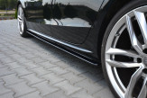 Maxton Design bočné prahové lišty AUDI A5 / A5 S-Line / S5 B8 Sportback - čierny lesklý