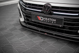 Maxton Design spoiler predného nárazníka Street Pro VW Arteon R - čierno červený