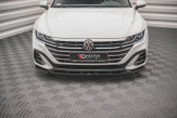 Maxton Design spoiler predného nárazníka VW Arteon R-Line po FL Ver.1 - čierny lesklý